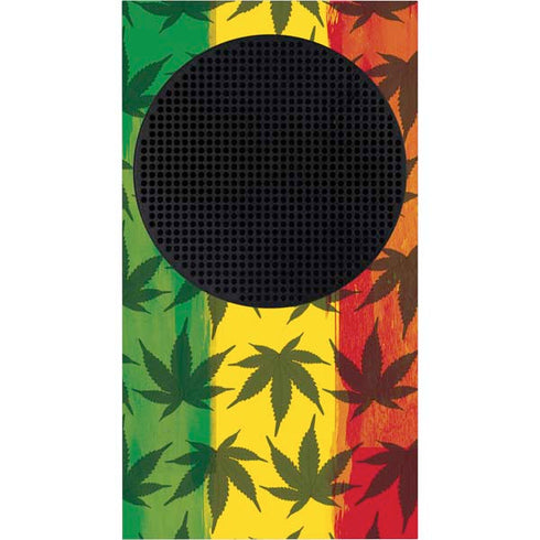 Marijuana Rasta Pattern Xbox Series S Console Skin